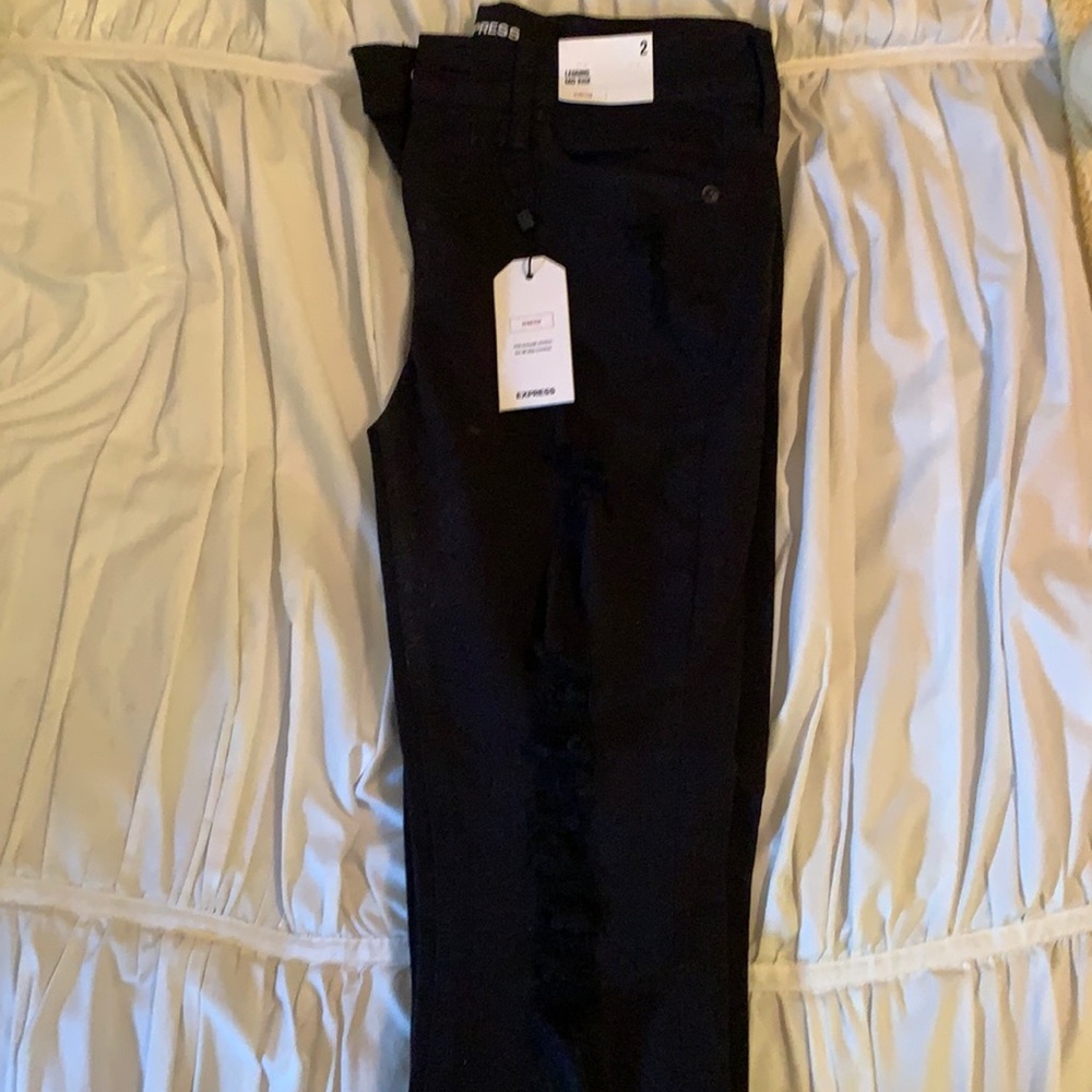 Express Balck Jean Legging Mid Rise Size 2